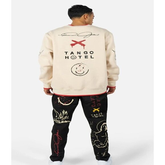 TANGO HOTEL Men's Isaac Pelayo Crewneck Graphic Sweatshirt M NWT - Picture 4 of 4